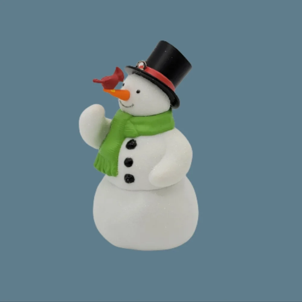 Hallmark Keepsake Winter Friends Snowman Cardinal Christmas Ornament w Box 2011